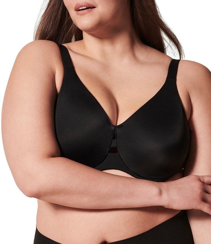 スパンク レディース アンダーウェア ブラジャー ミニ SPANXR Low Profile Minimizer Bra Very Black ブラック