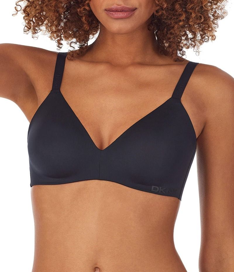 ダナキャラン レディース アンダーウェア ブラジャー Tシャツ DKNY by Donna Karan Active Comfort Wire Free TShirt Bra Black ブラック
