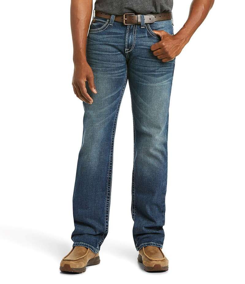アリアト メンズ ボトムス デニムパンツ ストレート Ariat M7 Rocker Stretch Stirling Stackable Straight Leg Jean Silverton