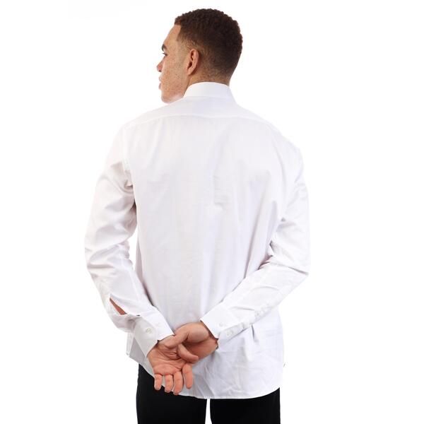 ボス メンズ トップス シャツ オックスフォード Boss Joe Spread Long Sleeve Oxford Shirt White ホワイト