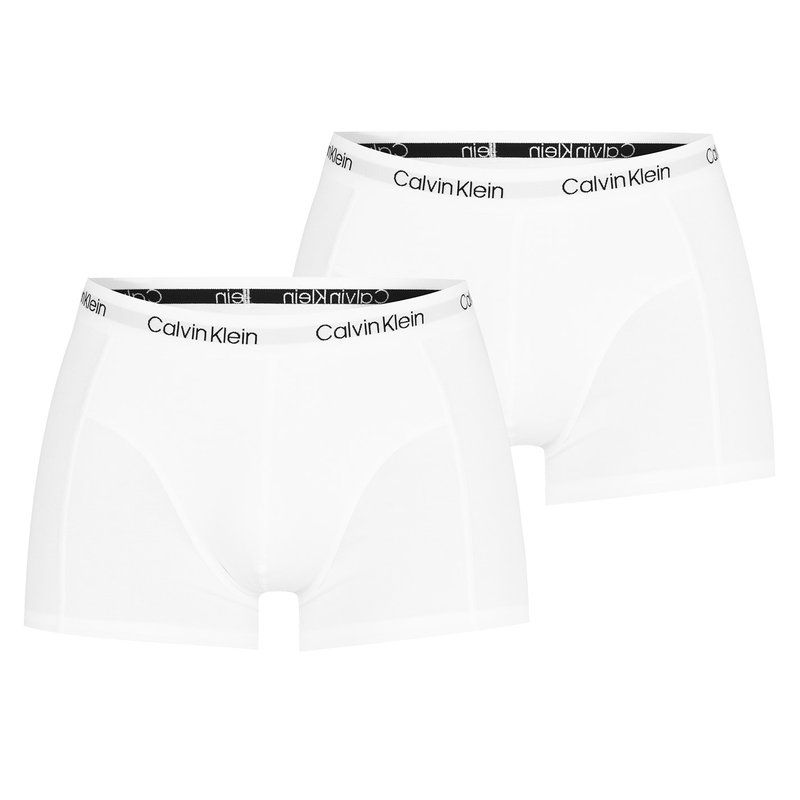 カルバンクライン メンズ アンダーウェア ボクサーパンツ Calvin Klein 2 Pack Trunks WhtWht 100