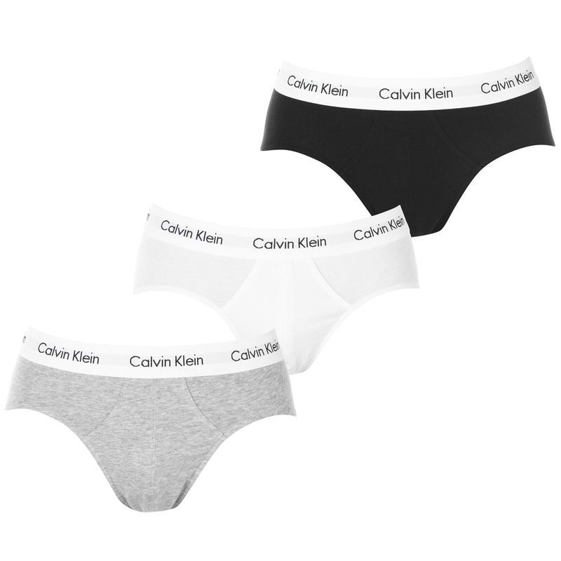 カルバンクライン メンズ アンダーウェア ブリーフパンツ Calvin Klein 3 Pack Briefs WhtBlkGry