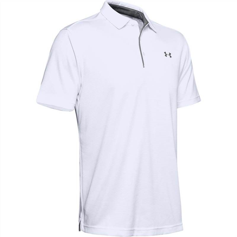 アンダーアーマー メンズ トップス ポロシャツ Under Armour Tech Polo Shirt Mens White ホワイト