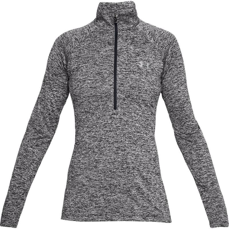 アンダーアーマー レディース アウター パーカー・スウェット ハーフジップ Under Armour Tech Half Zip Top Womens Black Twist ブラック
