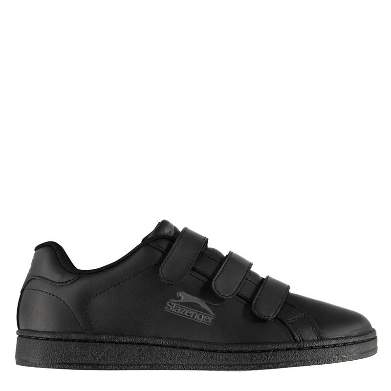 スラセンジャー メンズ シューズ スニーカー Slazenger Ash Strap Trainers Mens BlackCharcoal ブラック