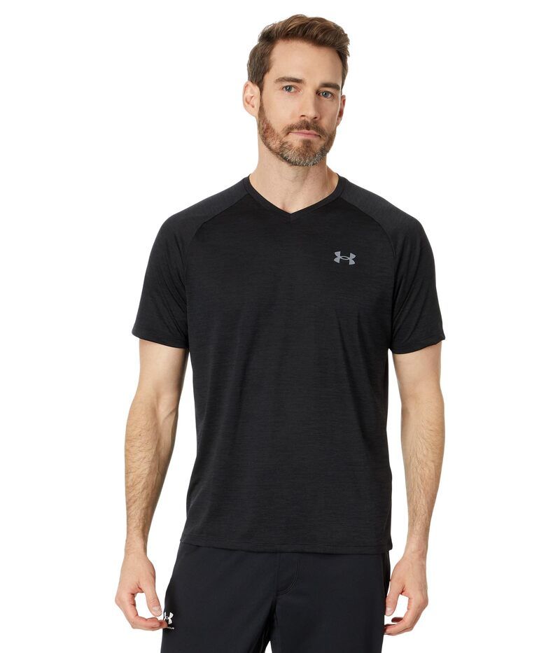 アンダーアーマー メンズ トップス シャツ Vネック Under Armour UA Tech VNeck BlackGraphite ブラック