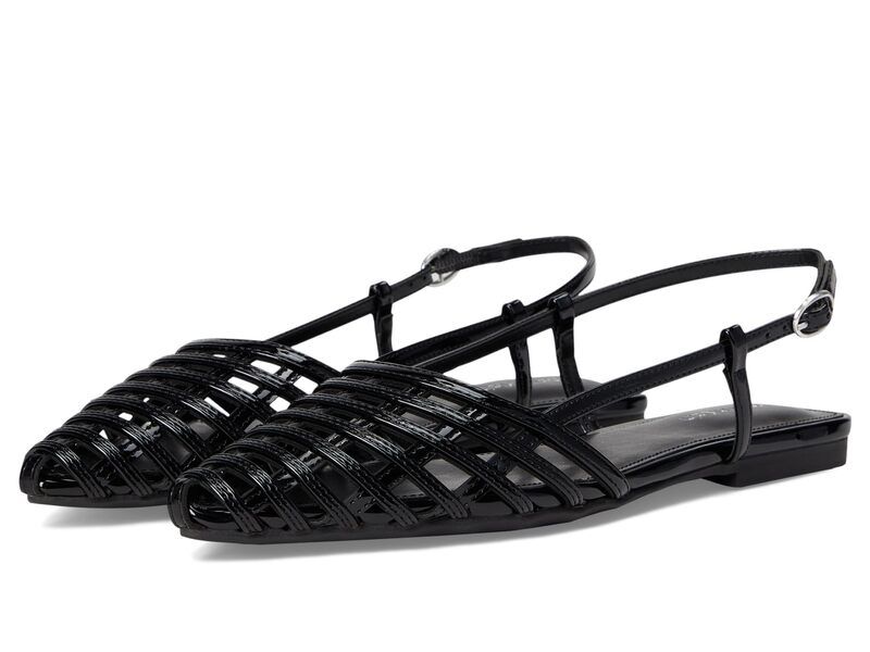 カルバンクライン レディース シューズ サンダル Calvin Klein Glessia Black Patent ブラック