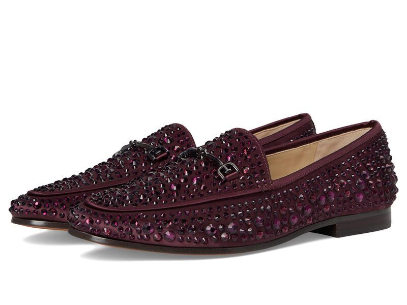 サムエデルマン レディース シューズ スリッポン・ローファー Sam Edelman Lorainebling LoaferMoc Shoes Parisian Plum Crystal プラム
