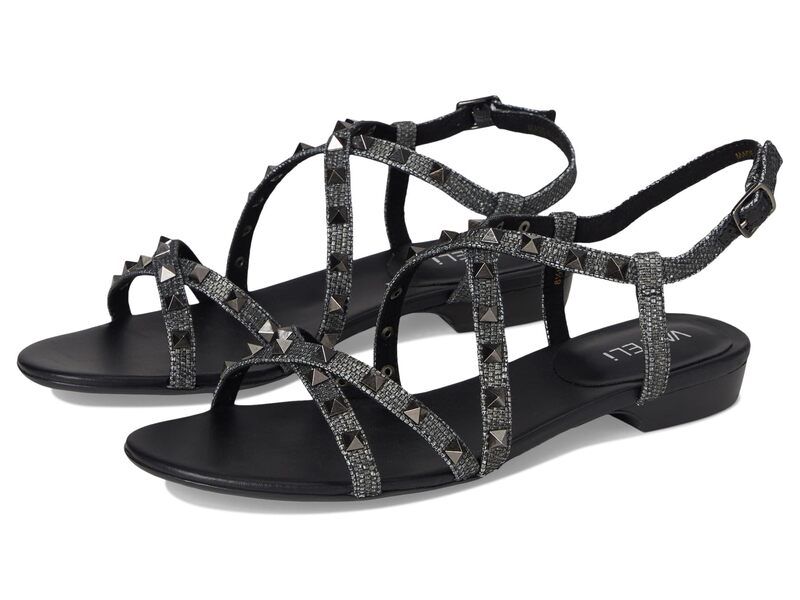 ベネリ レディース シューズ サンダル Vaneli Basira Black Raffia ブラック
