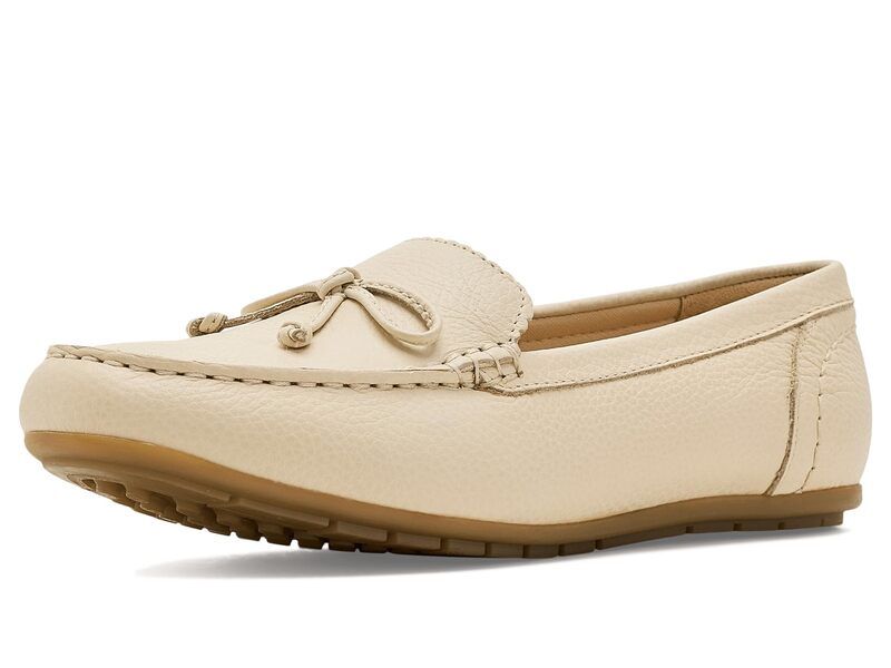 クラークス レディース シューズ スリッポン・ローファー Clarks Elliotte Sail Cream Leather クリーム