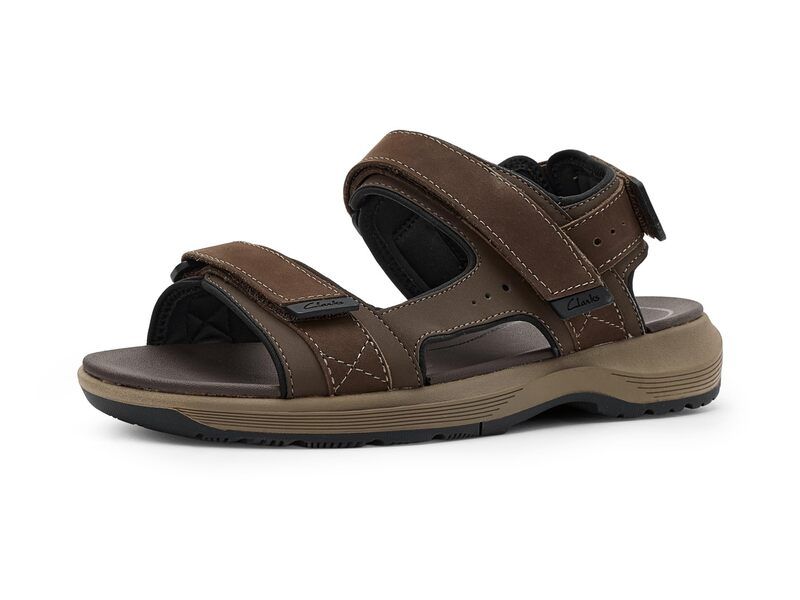 クラークス メンズ シューズ サンダル Clarks Guideview Trek Beeswax Leather