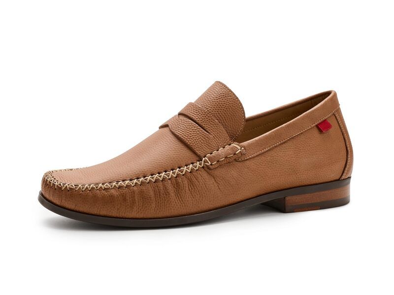 マークジョセフニューヨーク メンズ シューズ スリッポン・ローファー Marc Joseph New York Walker Streetan Pebble Nobu タン