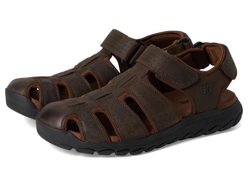 ダナム メンズ シューズ サンダル Dunham Norwood Dark Brown Leat ブラウン