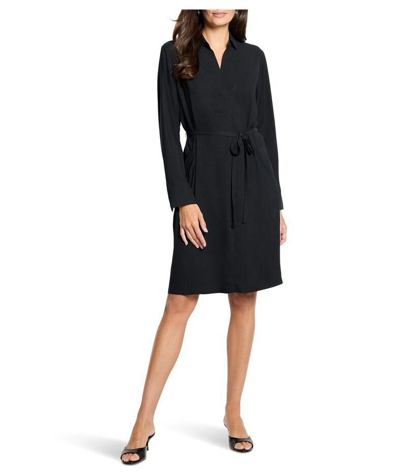 ニックプラスゾーイ レディース トップス ワンピース NICZOE Long Sleeve Devon Dress Black Onyx ブラック