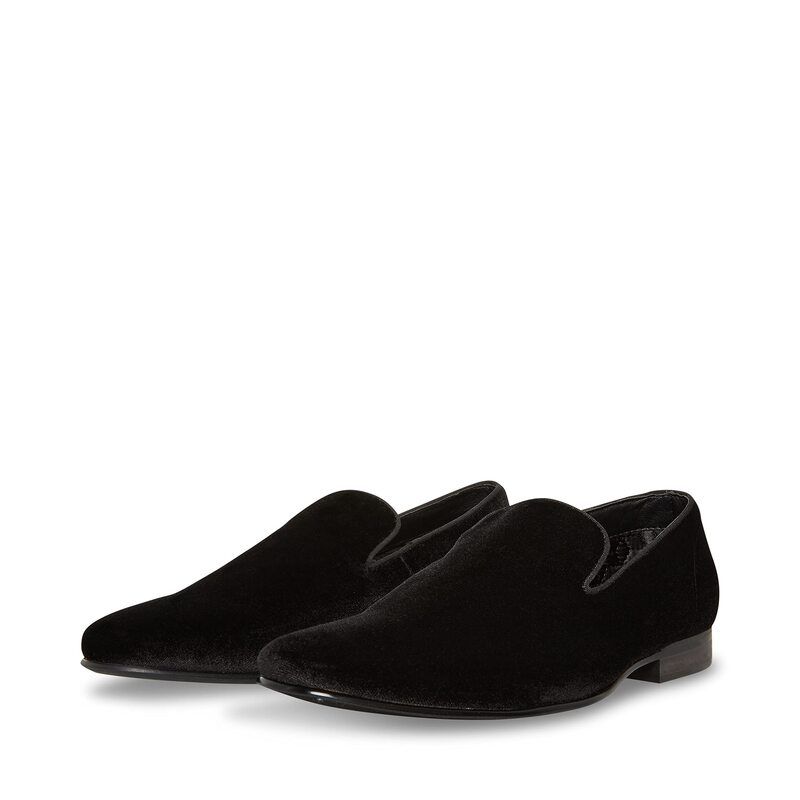 スティーブ マデン メンズ シューズ スリッポン・ローファー Steve Madden Laight Black Velvet ブラック