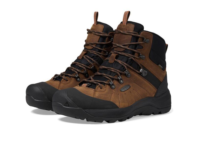 キーン メンズ シューズ ブーツ・レインブーツ KEEN Revel 4 Mid Height Polar Insulated Waterproof Dark EarthCara