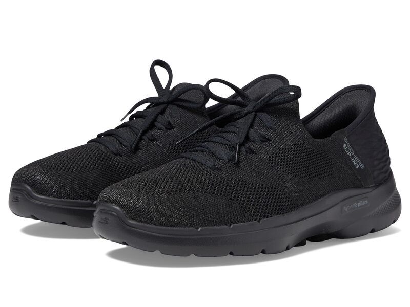 スケッチャーズ レディース シューズ スニーカー SKECHERS Performance Go Walk 6 Lovely Day Hands Free SlipIns Black ブラック