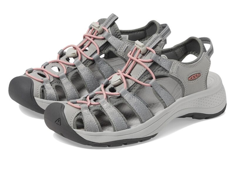 キーン レディース シューズ サンダル KEEN Astoria West Sandal GrayCoral グレー
