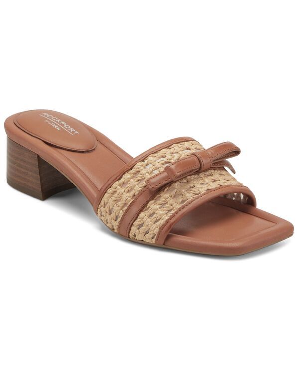ロックポート レディース シューズ スリッポン・ローファー サンダル Rockport Womens Clarice Square Toe SlipOn Dressandals Brown ブラウン
