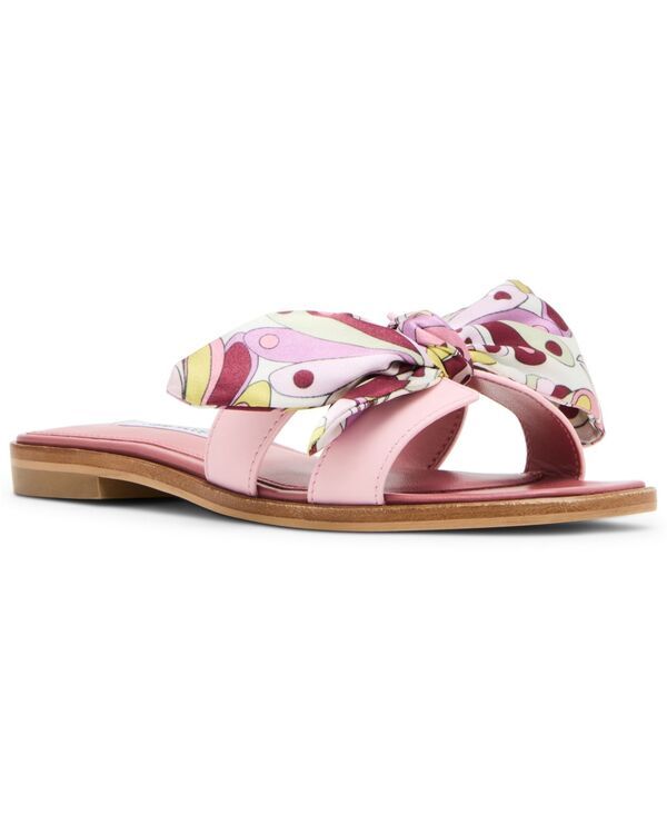 スティーブ マデン レディース シューズ スリッポン・ローファー サンダル Steve Madden Womens HadynScarf SlipOn Slide Sandals Pink Paisl