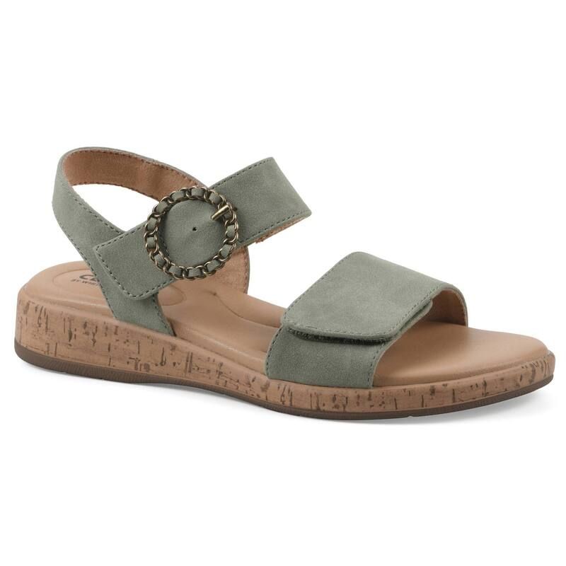 クリフバイホワイトマウンテン レディース シューズ サンダル Cliffs by White Mountain Bonique Womens Wedge SlipOn Sandalsage Nubuc