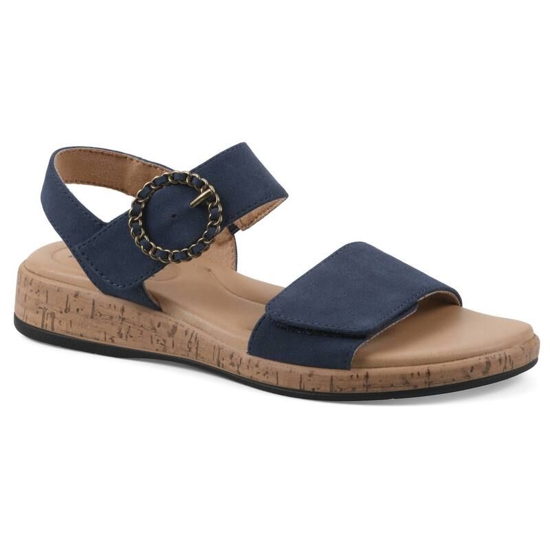 クリフバイホワイトマウンテン レディース シューズ サンダル Cliffs by White Mountain Bonique Womens Wedge SlipOn Sandals Navy Sue