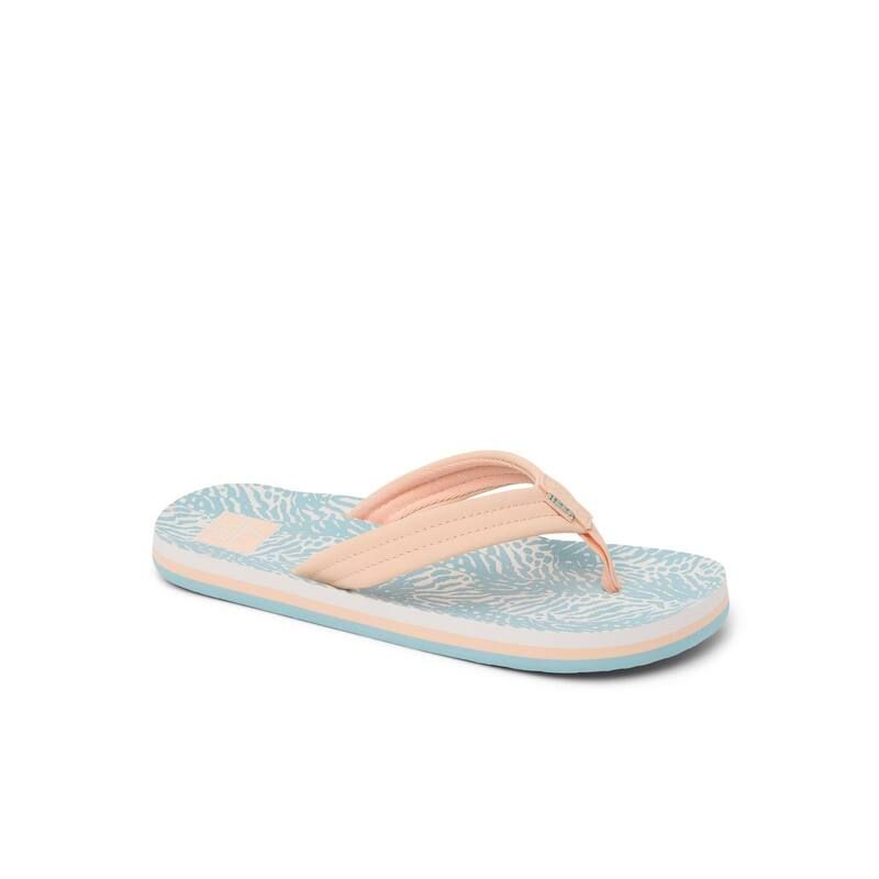 リーフ レディース シューズ サンダル REEF Ahi Kids Flip Flops Peach Blue Animal ブルー
