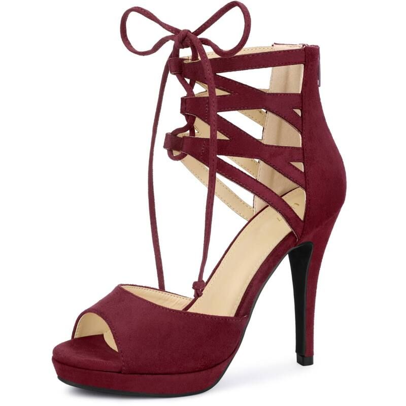 アレグラ ケー レディース シューズ パンプス プラットフォーム サンダル ヒール ALLEGRA K Womens Platform Gladiator Strappy Open Toe Stile