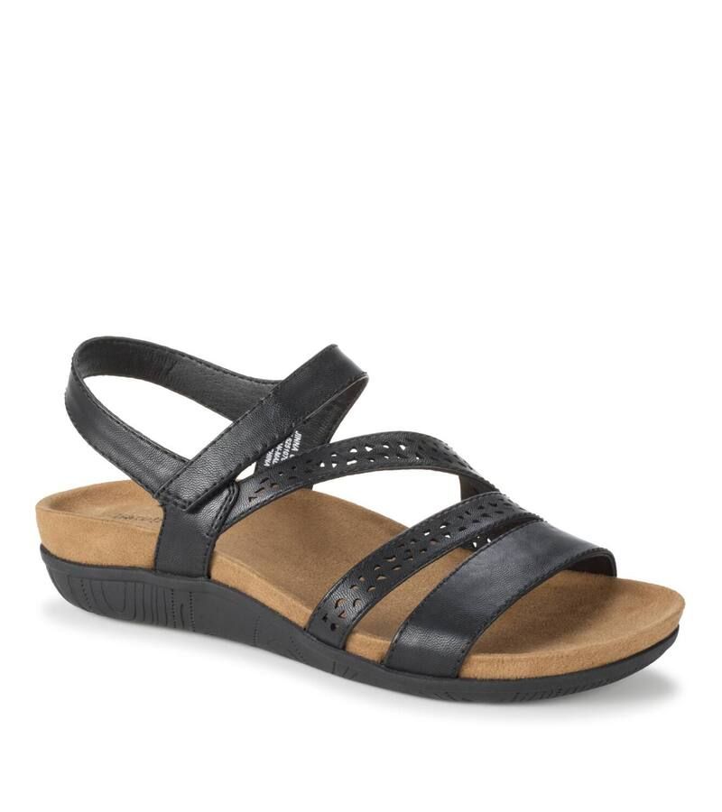 ベアトラップス レディース シューズ サンダル Baretraps Jinna Womens Wedge Slingback Sandals Black ブラック