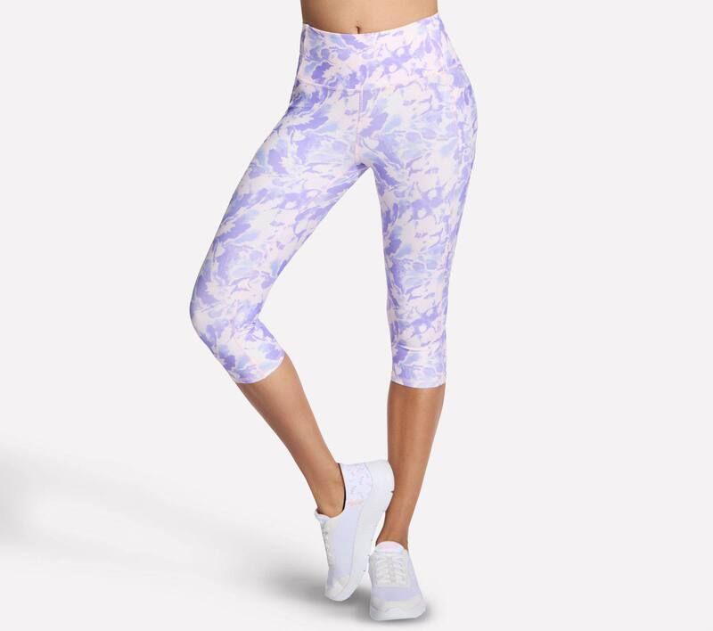 スケッチャーズ レディース ボトムス カジュアルパンツ ハイウエスト プリント キャップ Womenskechers GoWalk Printed High Waist Capri Coastal B 10,066円