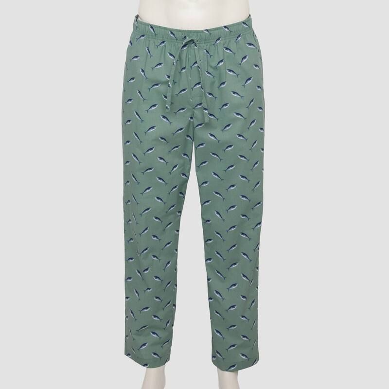 ソノマ レディース アンダーウェア ナイトウェア パンツ Mensonoma Goods For Life Woven Pajama Pants Green Fish Print グリーン