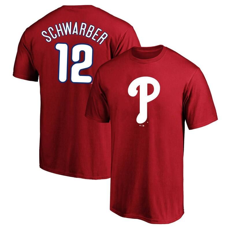 プロファイル レディース トップス Tシャツ トール Profile Mens Fanatics Kyle Schwarbered Philadelphia Phillies Big Tall Nam