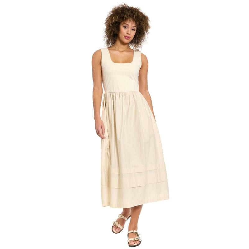 ロンドンタイムス レディース トップス ワンピース ニット Womens London Timesquare Necknitank Dress Ivory アイボリー