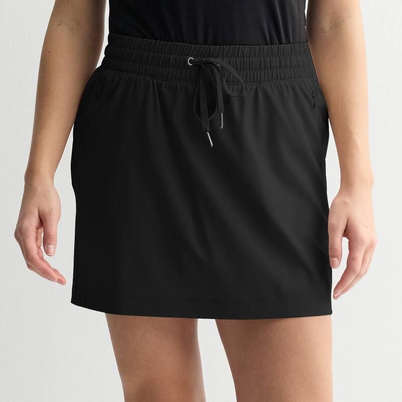 Tek Gear レディース ボトムスカート Womens Tek Gear Woven Skort Mineral Black ブラック