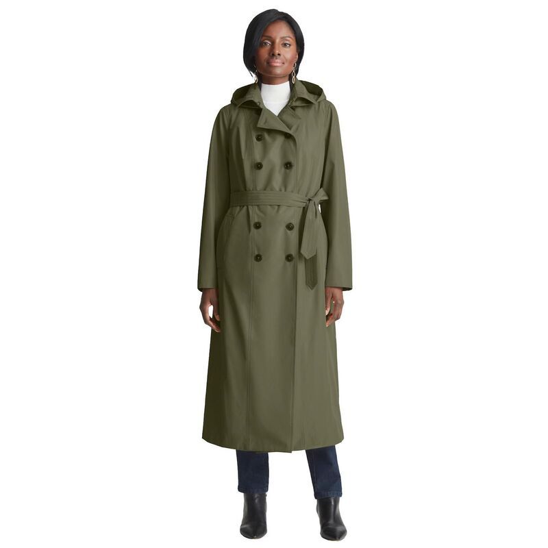 ジェシカロンドン レディース アウター ジャケット・ブルゾン プラスサイズ コート Jessica London Womens Plusize Double Breasted Long Trench