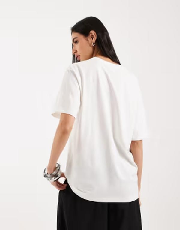 ブレーブソウル レディース トップス Tシャツ オーバーサイズフィット Brave Soul oversized fitshirt Offwhite オフホワイト