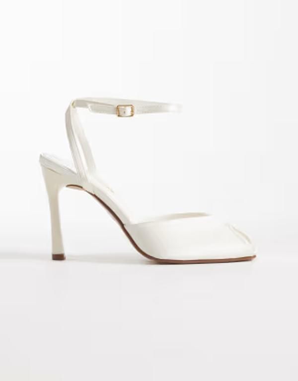 パブリックデザイア レディース シューズ サンダル Public Desire Petuni peep toe sandals WHITE ホワイト