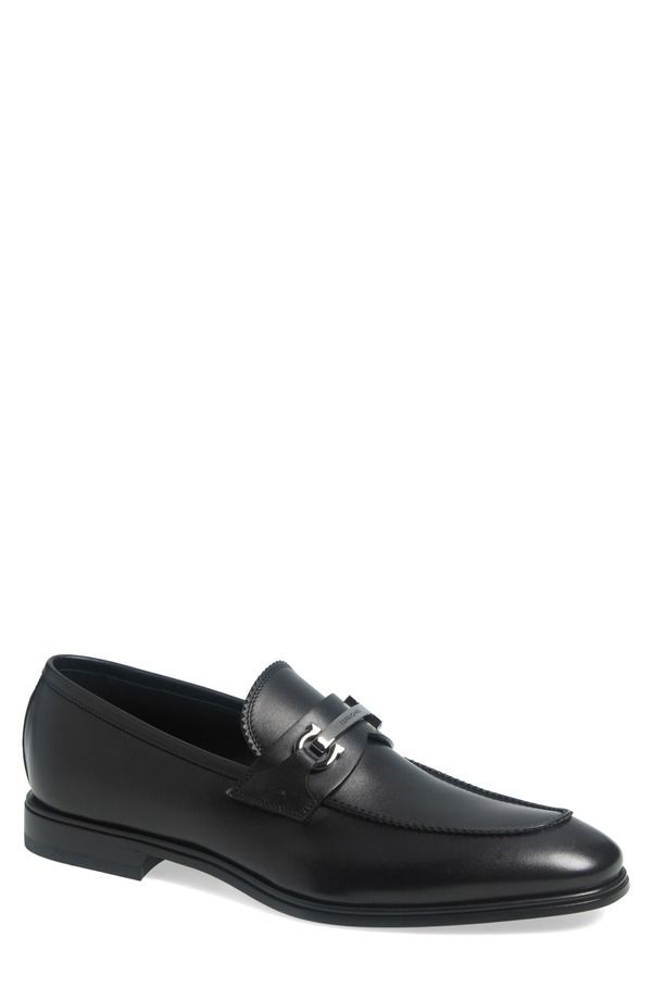 フェラガモ メンズ シューズ スリッポン・ローファー FERRAGAMO Boston Loafer Nero