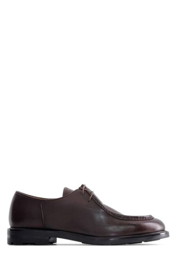アンソニー ヴィア メンズ シューズ オックスフォード Anthony Veer Ellison Moc Kodiak Brown Leather ブラウン