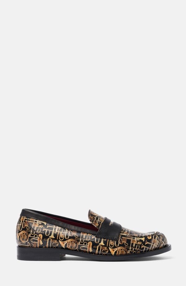 スカロッソ レディース シューズ スリッポン・ローファー SCAROSSO Trumpet for Her Loafers Trumpet Black Calf ブラック