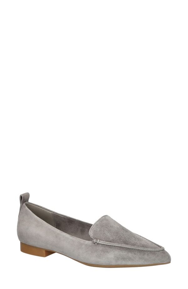 ベラヴィータ レディース シューズ スリッポン・ローファー Bella Vitalessi Pointed Toe Loafer Grey Suede Leather グレー