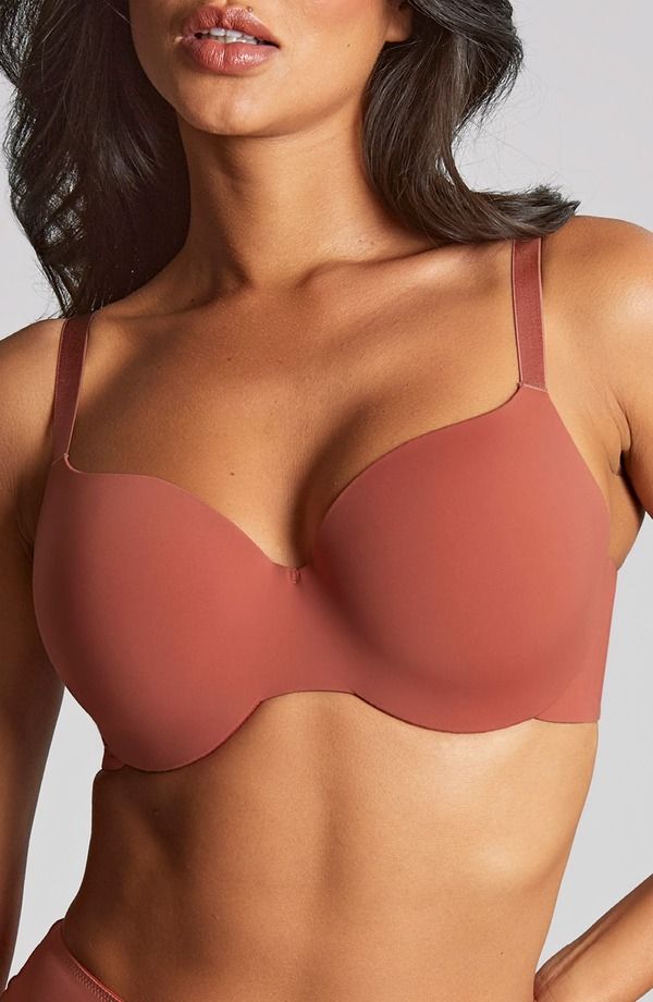 パナシェ レディース トップス Tシャツ Panache 365 Underwire Smooth Seamless TShirt Bra Lipstick