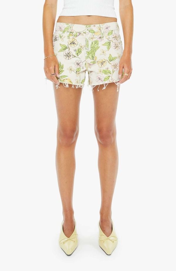 マザー レディース ボトムス デニムパンツ ショートパンツ MOTHER The Dodger Cutoff Denim Shorts Lemonade Stand デニム