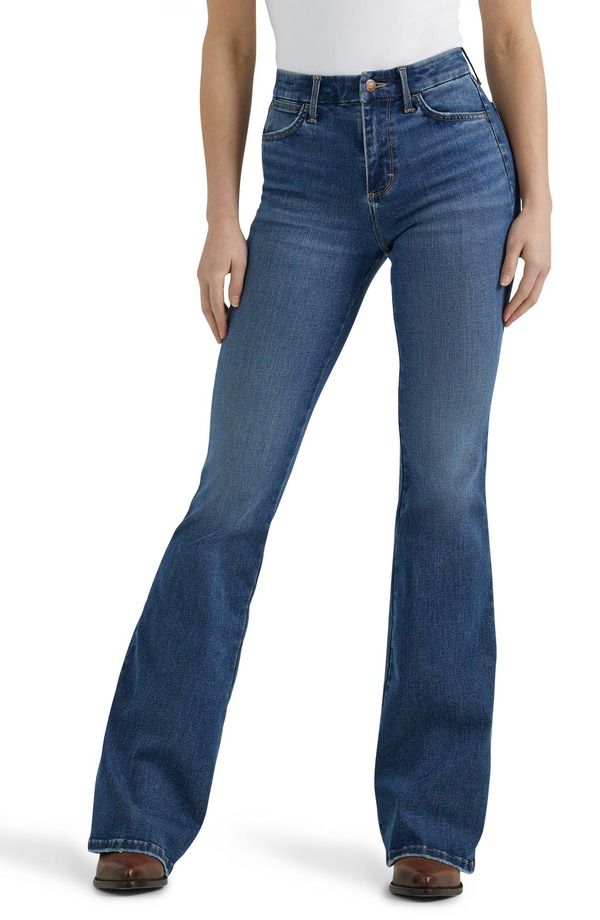 ラングラー レディース ボトムス デニムパンツ ハイウエスト ジーンズ Wrangler Bespoke Curvy High Waist Flare Jeans Lily