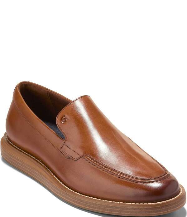 コールハーン メンズ シューズ スリッポン・ローファー レザー Cole Haan Mens Grand Neoclassic Leather Venetian Loafers British Tan