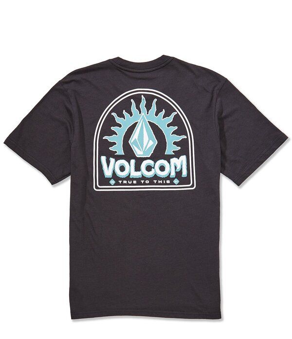 ボルコム メンズ トップス シャツ Volcom Solstice Short Sleeve TShirt Washed Black ブラック