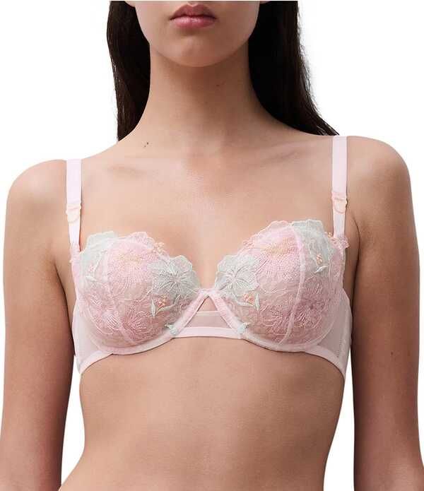 シャントル レディース アンダーウェア ブラジャー レース Chantelle Daydream Unlined Lace Demi Bra Pastel Bouquet