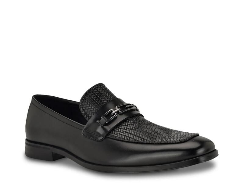 ゲス メンズ シューズ スリッポン・ローファー GuessHendo Loafer Black Woven ブラック