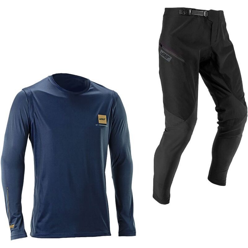 リアット メンズ ボトムス ハーフパンツ・ショーツ Leatt MTB RideKit 10 Mens Galaxy Blue ブルー