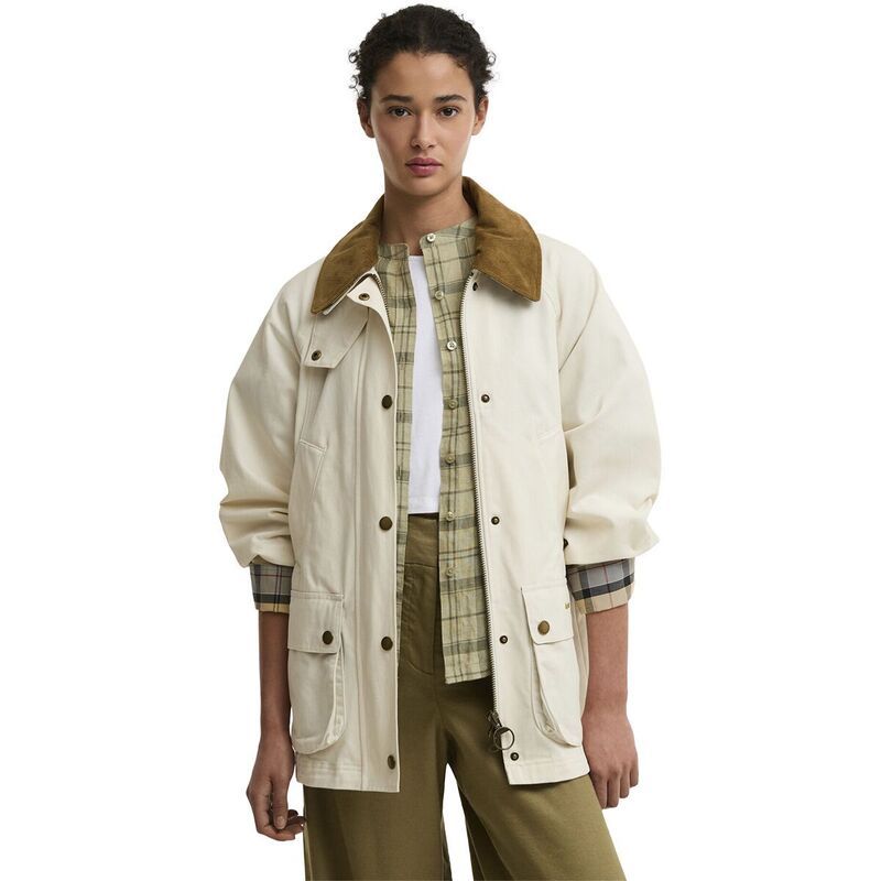 バブアー レディース アウター ジャケット・ブルゾン Barbour Modern Beadnell Casual Jacket Womens Light PearlDressBeige パール